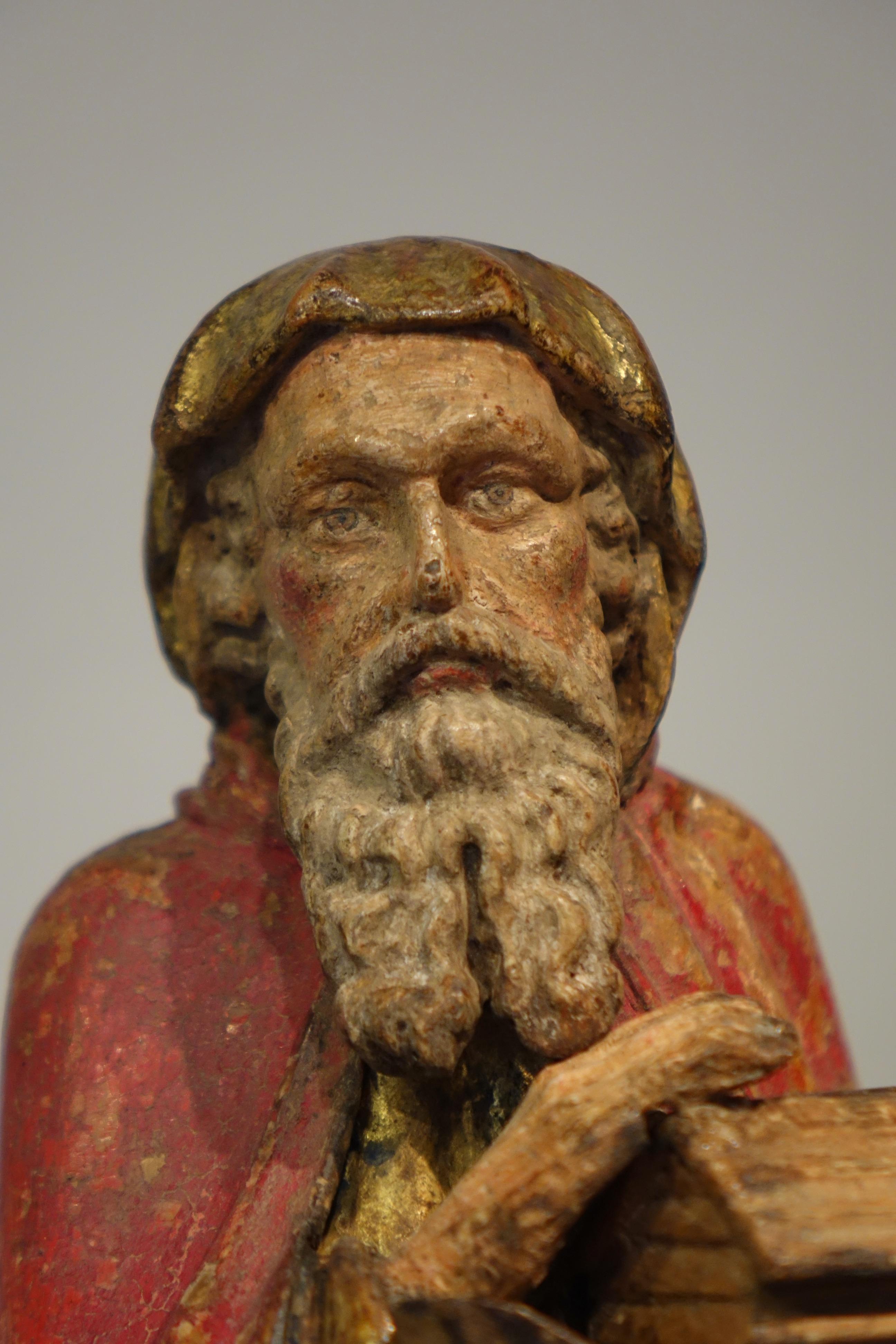 Coppia di rare statue, Noè e David, Fiandre, inizio XVI secolo in vendita 2