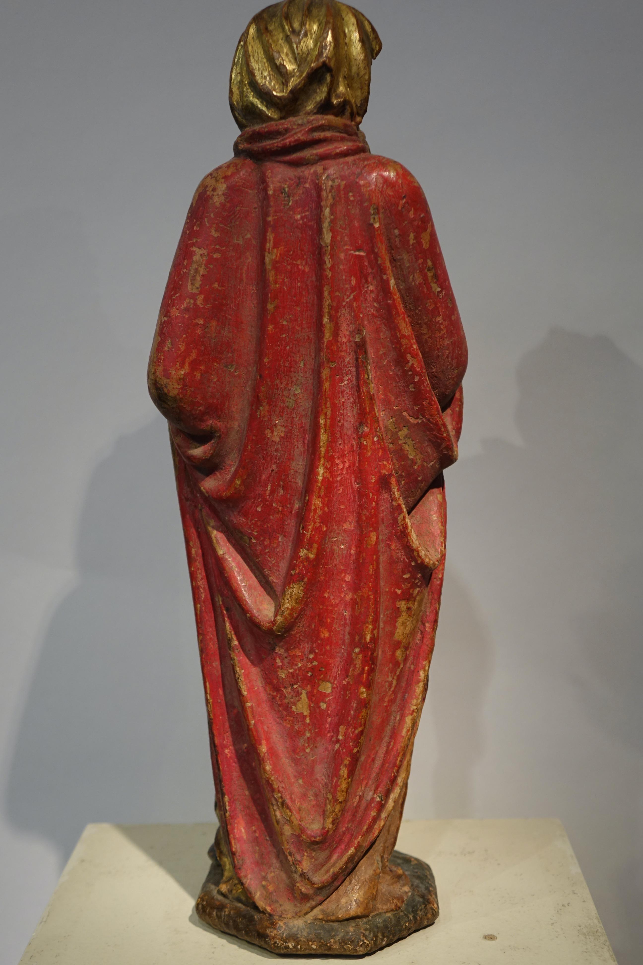 Coppia di rare statue, Noè e David, Fiandre, inizio XVI secolo in vendita 5