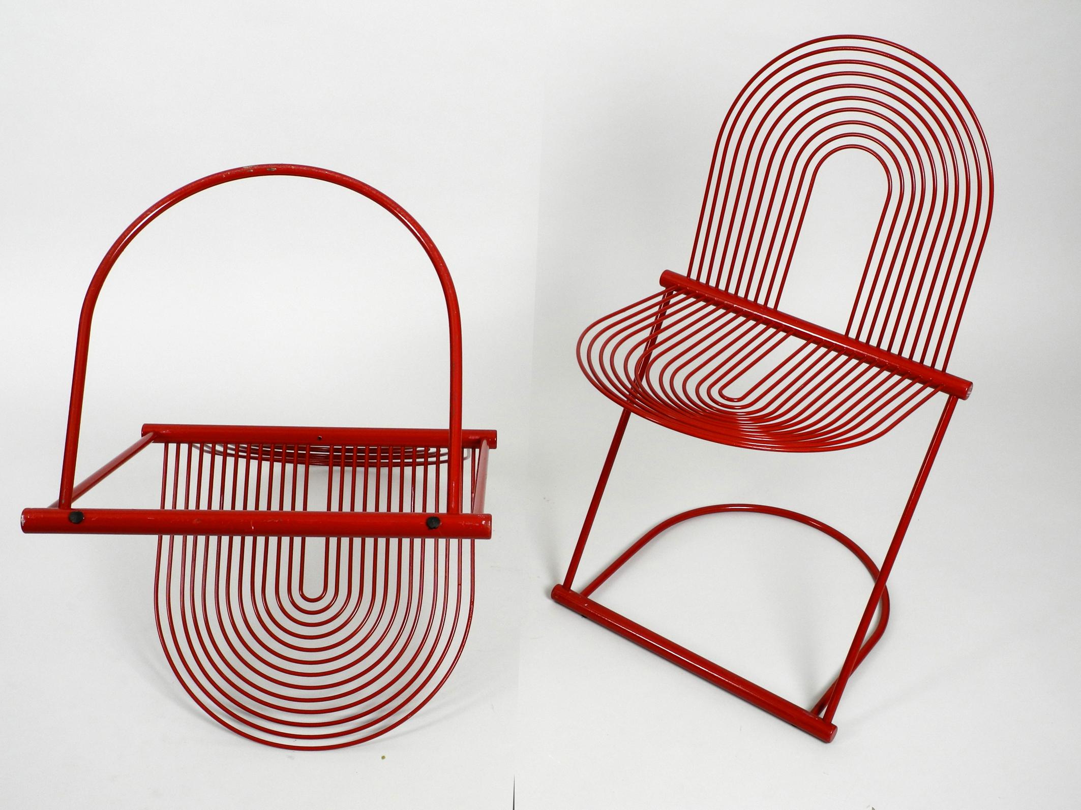 Pair of Rare Swing Chairs Jutta and Herbert Ohl for Rosenthal Studio Linie, 1982 10