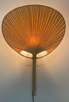 Pair of Rare "Uchiwa V" Fan Wall Lights by Ingo Maurer, circa 1970s