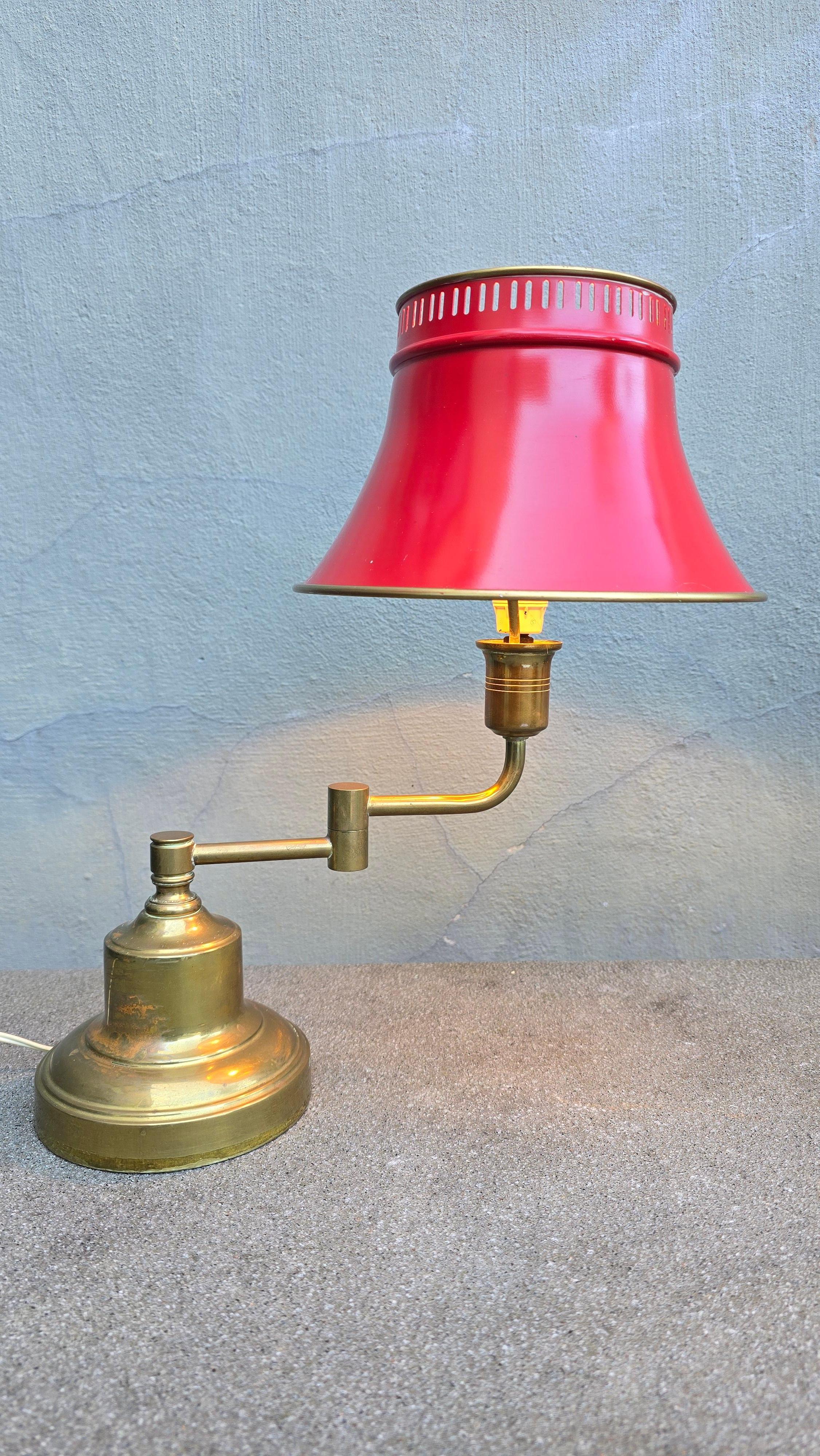 Paire de lampes de table bouillotte vintage rares en vente 2