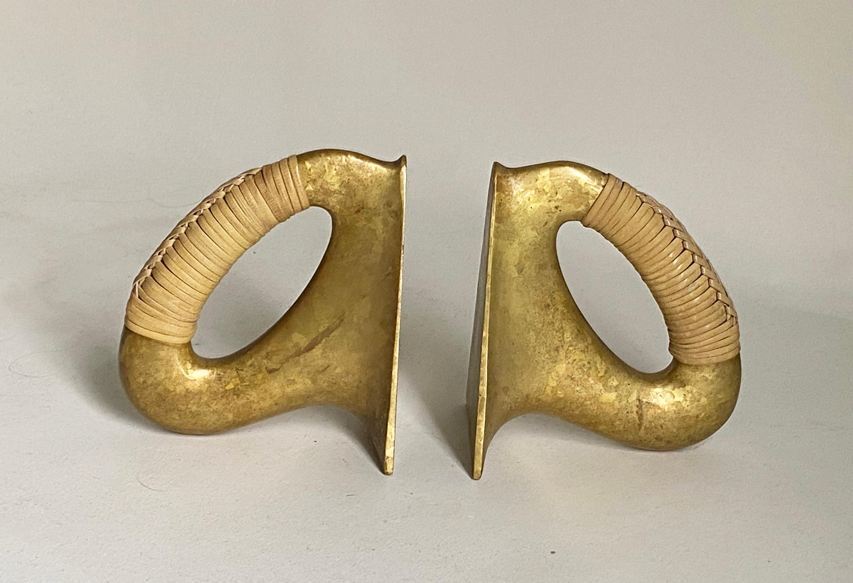 Pair of Rare Vintage Carl Auböck Bookends, Austria, 1950s For Sale 5