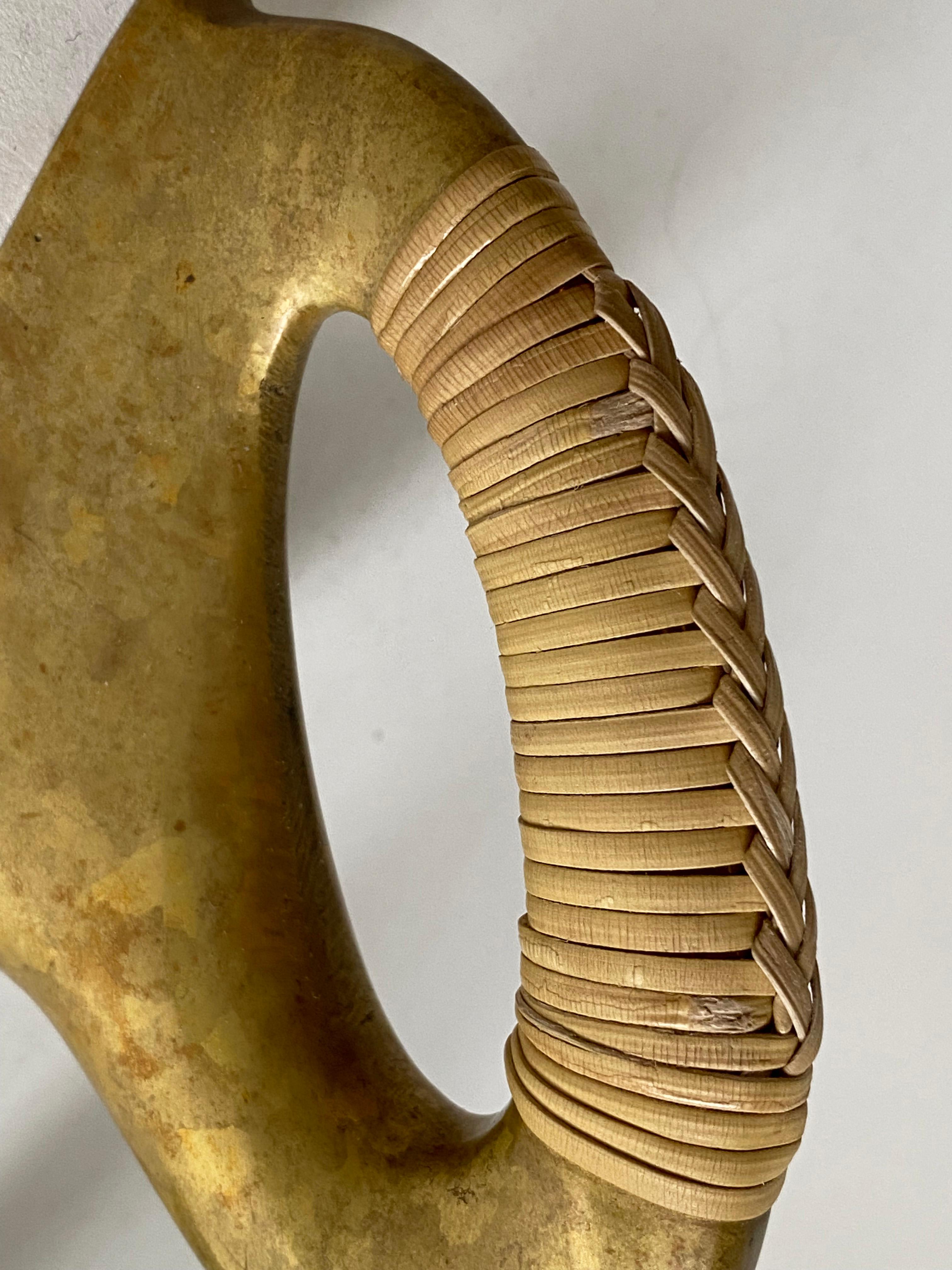 Austrian Pair of Rare Vintage Carl Auböck Bookends, Austria, 1950s For Sale