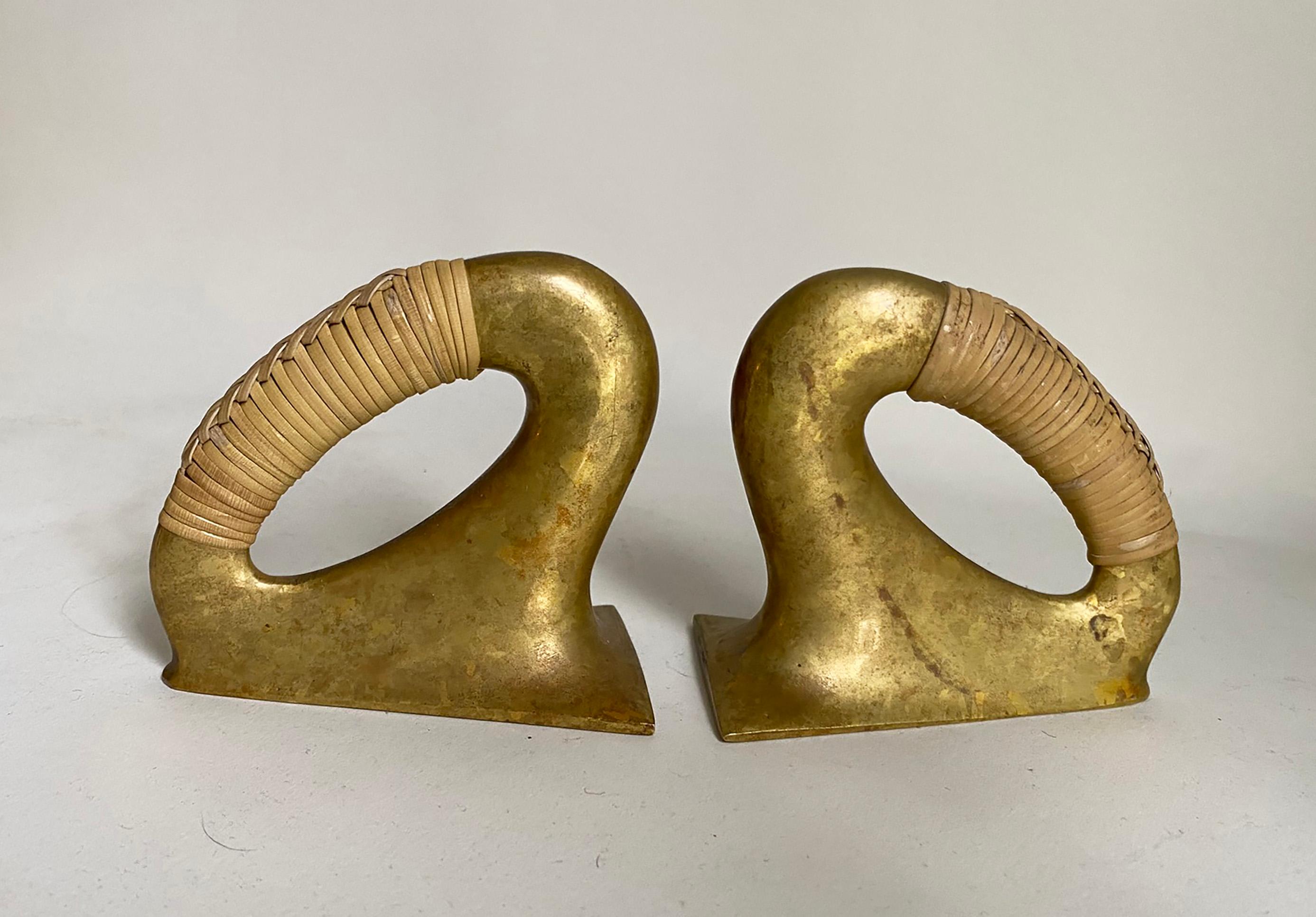 Pair of Rare Vintage Carl Auböck Bookends, Austria, 1950s For Sale 2