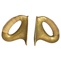 Pair of Rare Vintage Carl Auböck Bookends, Austria, 1950s