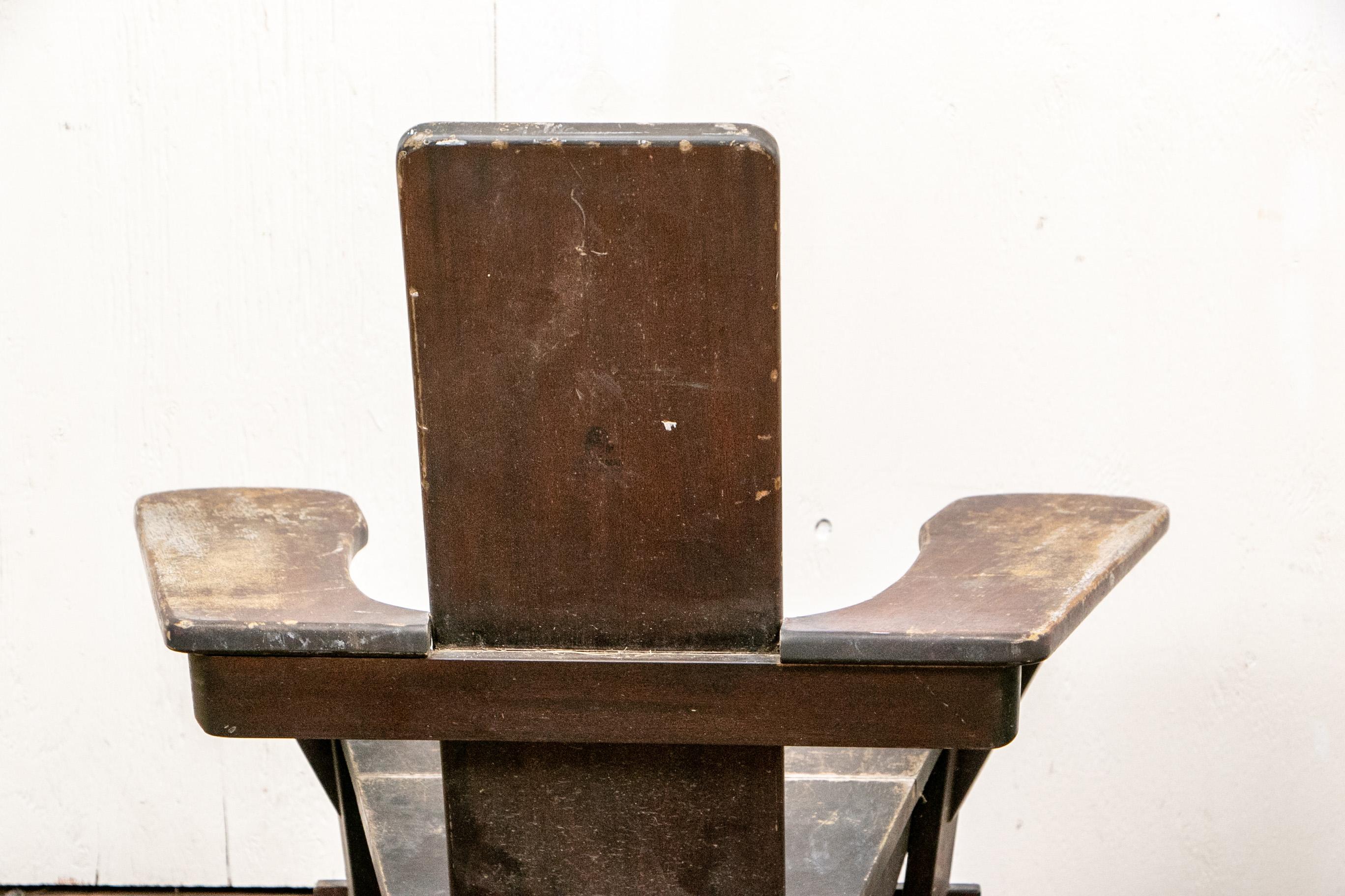 Paar seltene Harry Bunnell „Westport“ Adirondack-Stühle für Kinder (Holz)