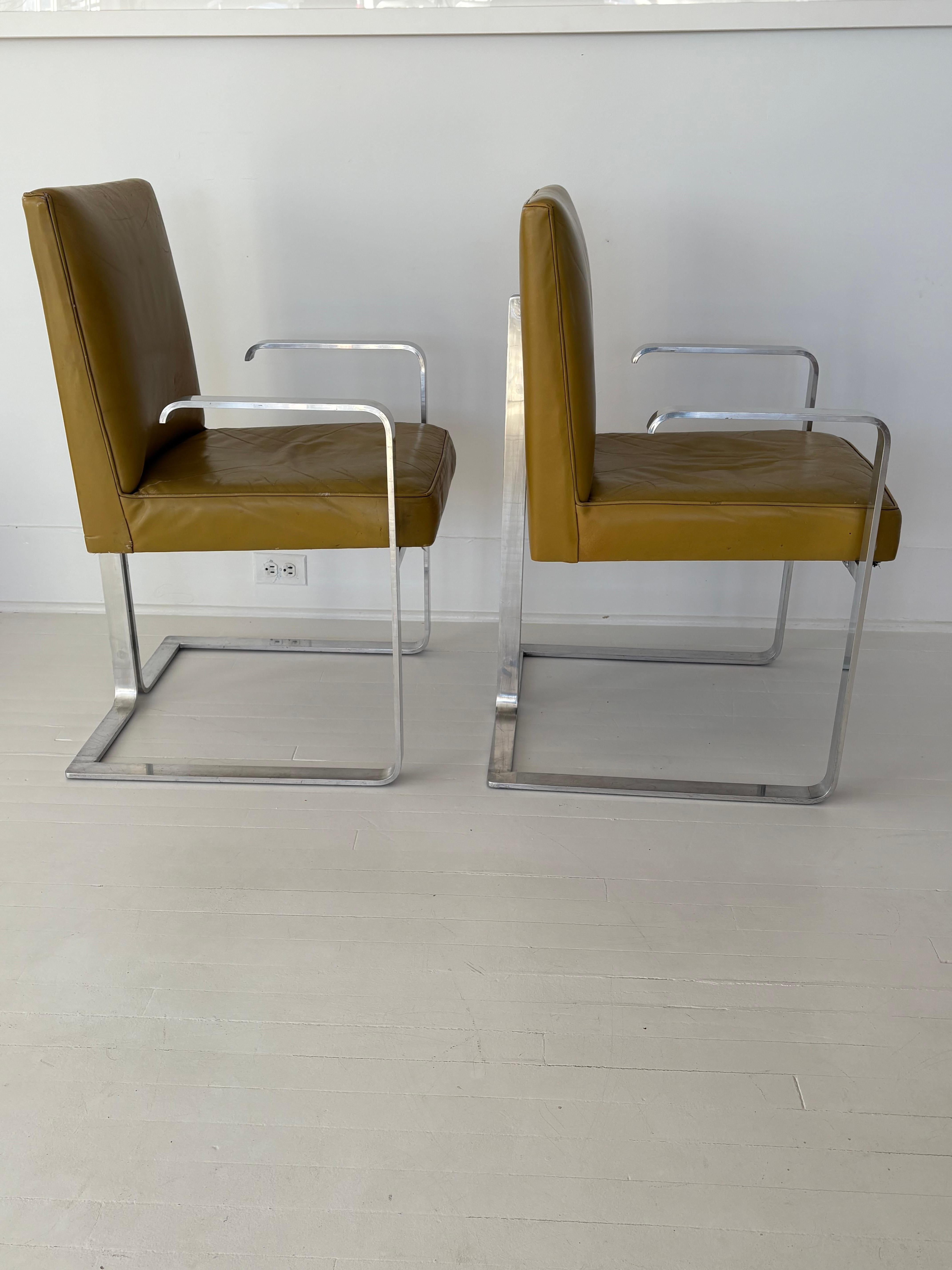 Pair of Rare Vladimir Kagan 1960s Arm Dining Chairs For Sale 6