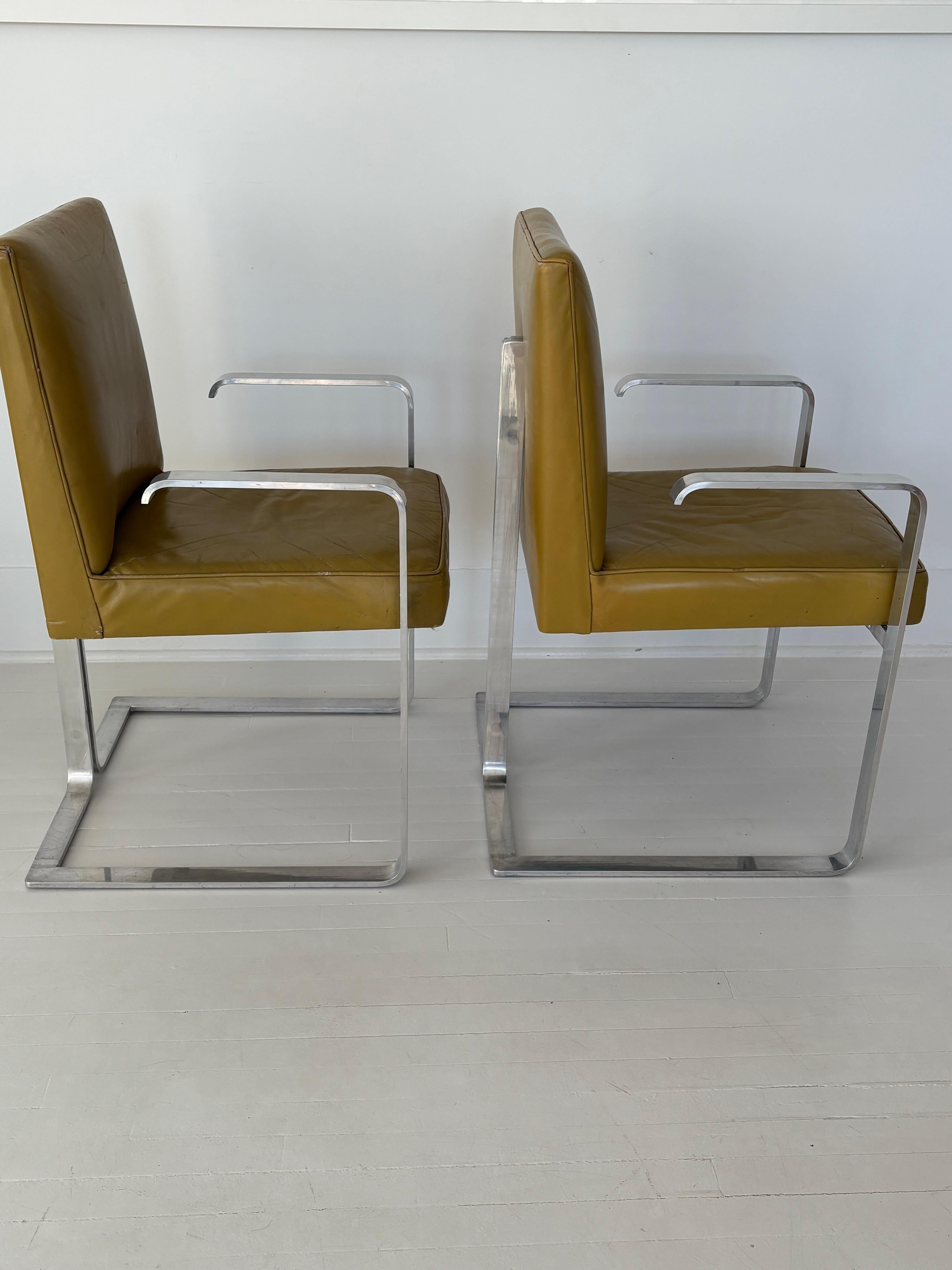 Pair of Rare Vladimir Kagan 1960s Arm Dining Chairs For Sale 9