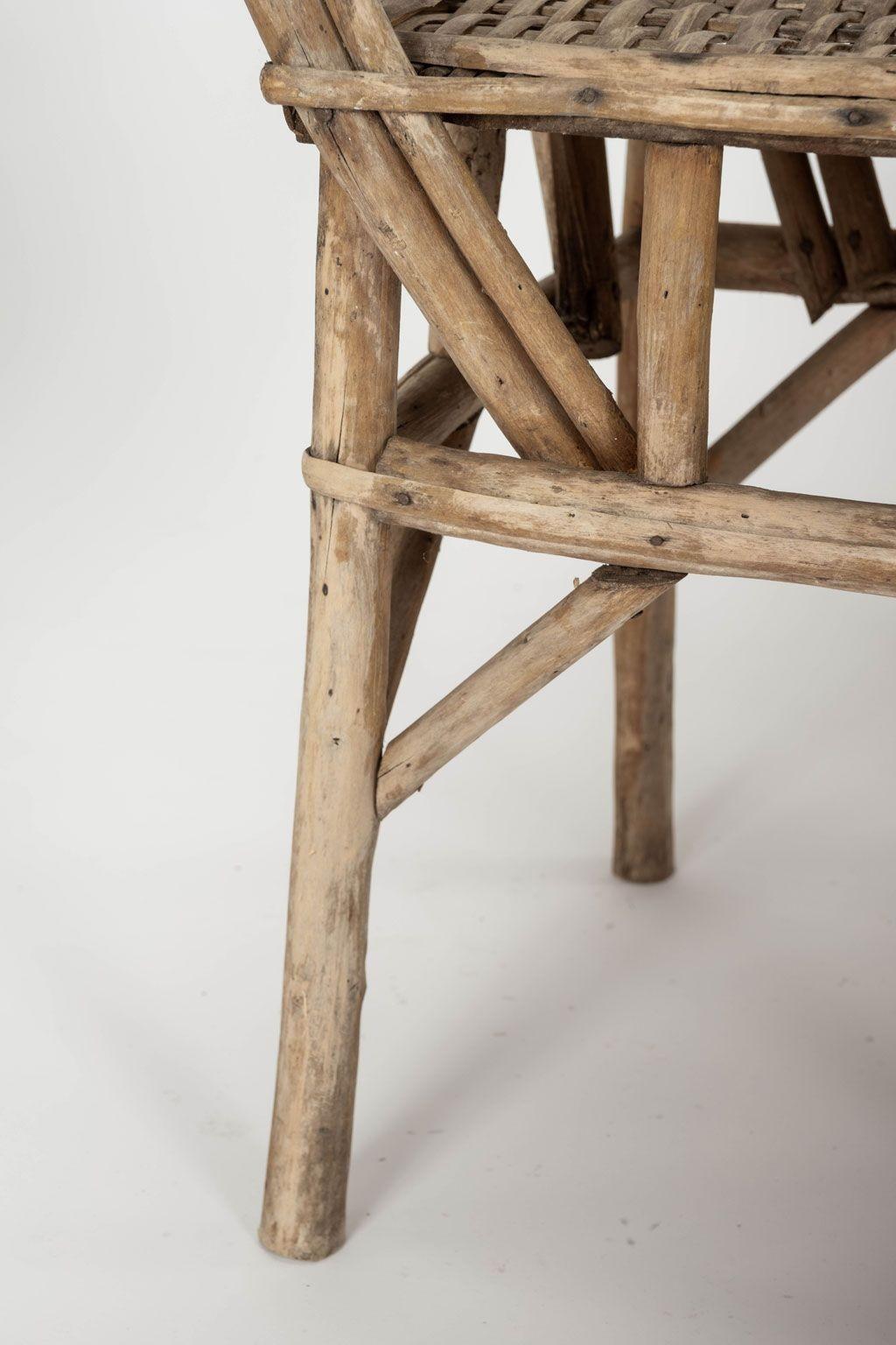 Francese Coppia di poltrone in rattan in vendita