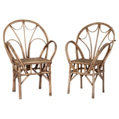 Paar Rattan-Sessel
