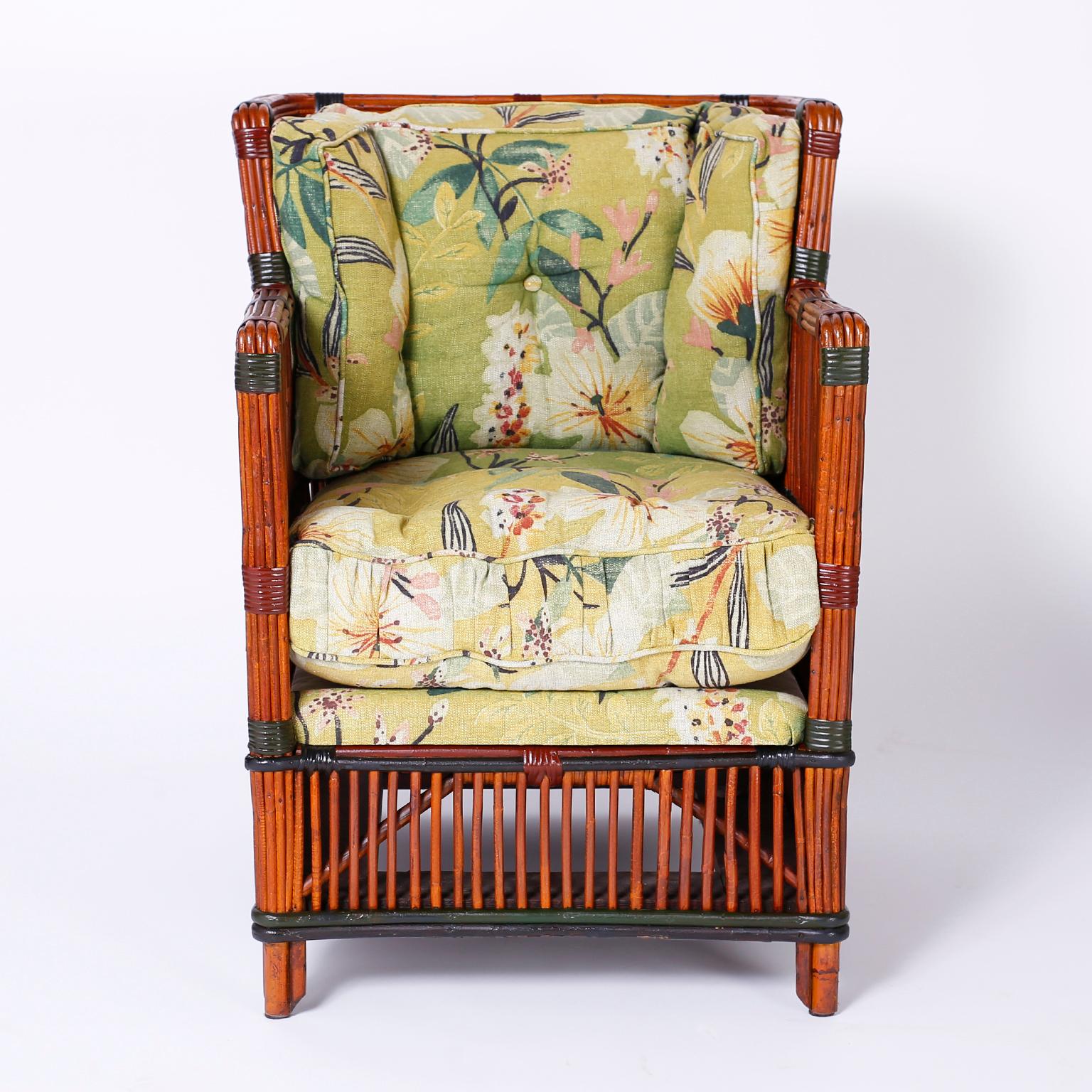 armchairs with ottomans