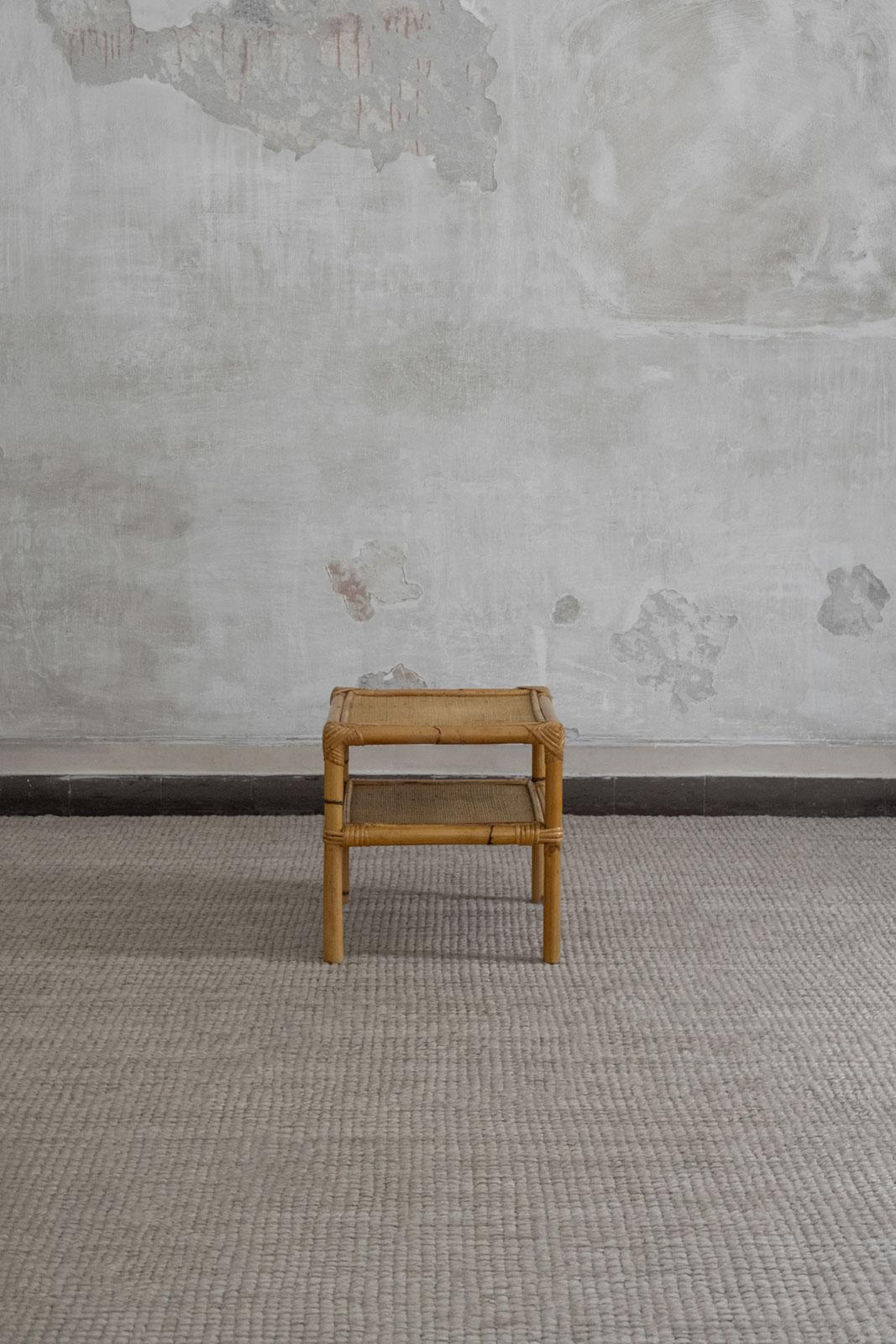 italien Paire de tables de chevet en rotin par Dal Vera - années 1970 en vente