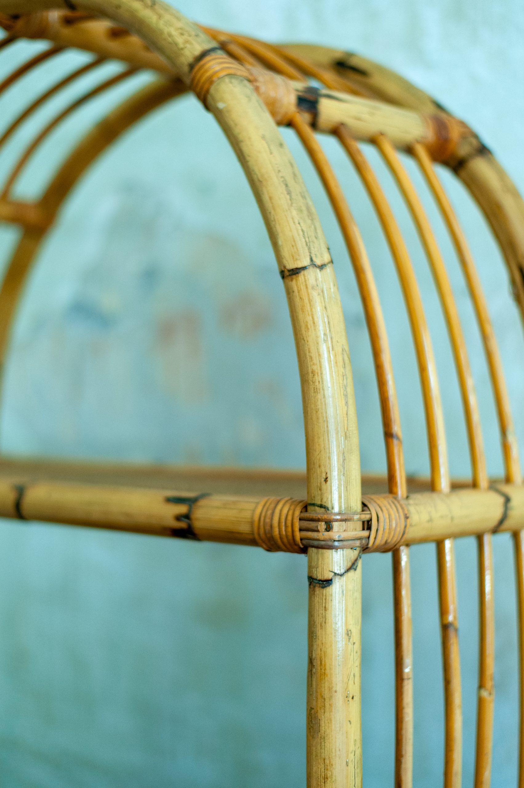 Pair of Rattan Bookshelf – 1980s For Sale 4