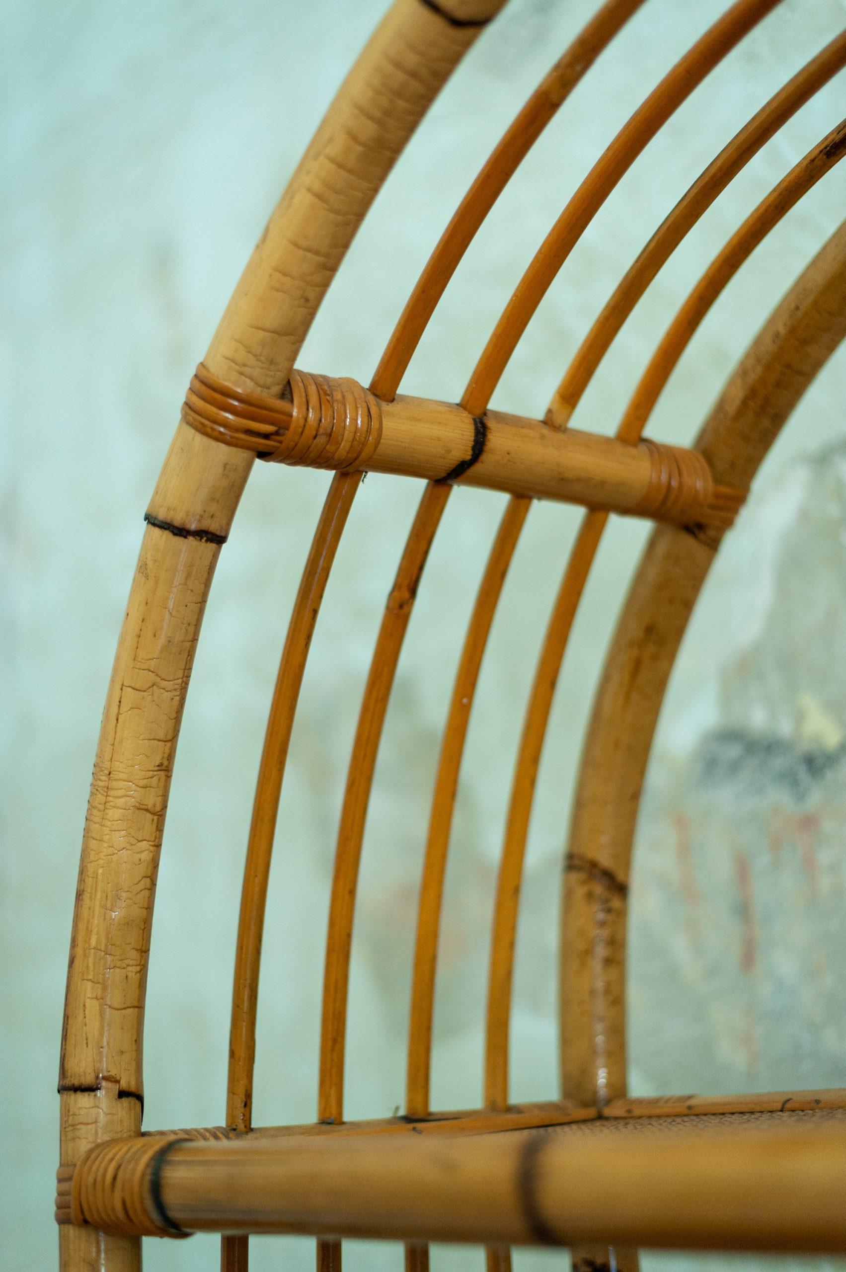Pair of Rattan Bookshelf – 1980s For Sale 5