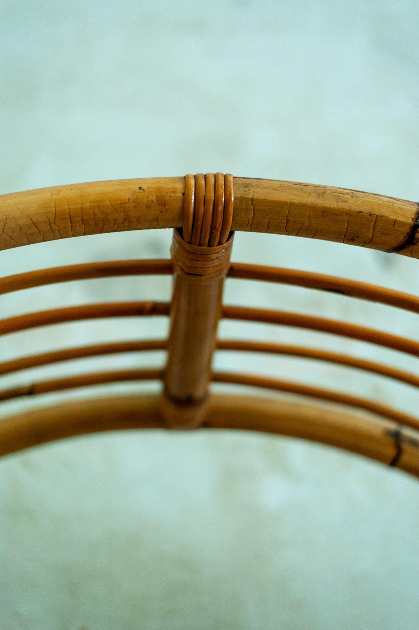 Pair of Rattan Bookshelf – 1980s For Sale 7