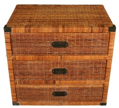 Pair of Rattan Chests