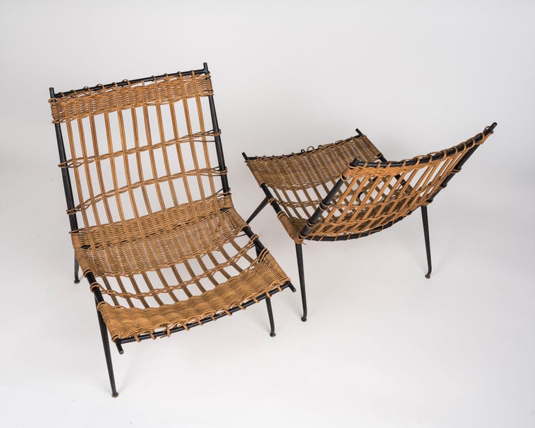 Rare pair of Raoul Guys lounge chairs. French Reconstruction era. Please read condition comments below. The chairs are sturdy. These chairs have not been restored.
This item will ship from Paris and can be returned to either France or to a NY USA
