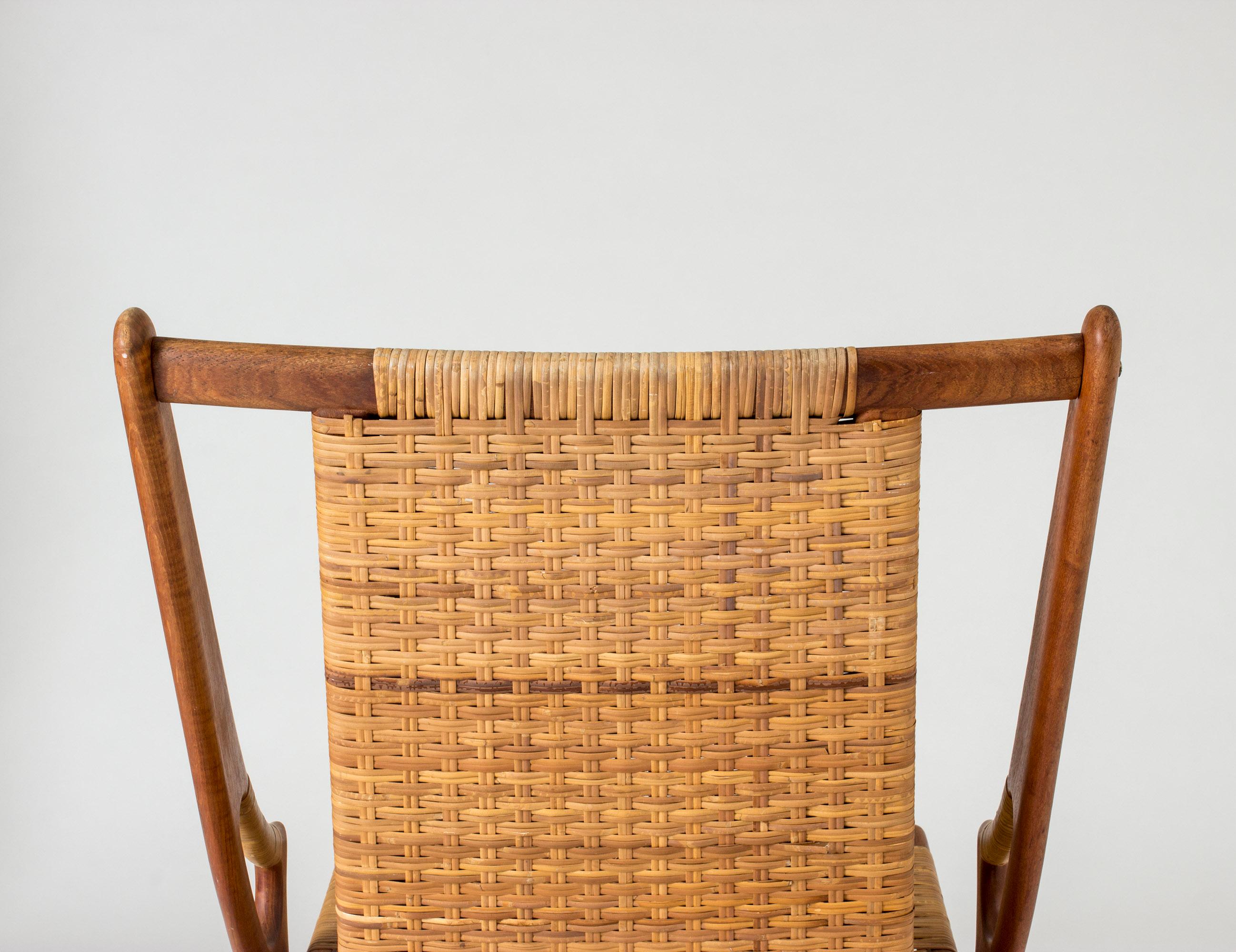 Pair of Rattan Lounge Chairs by Arne Hovmand Olsen 3