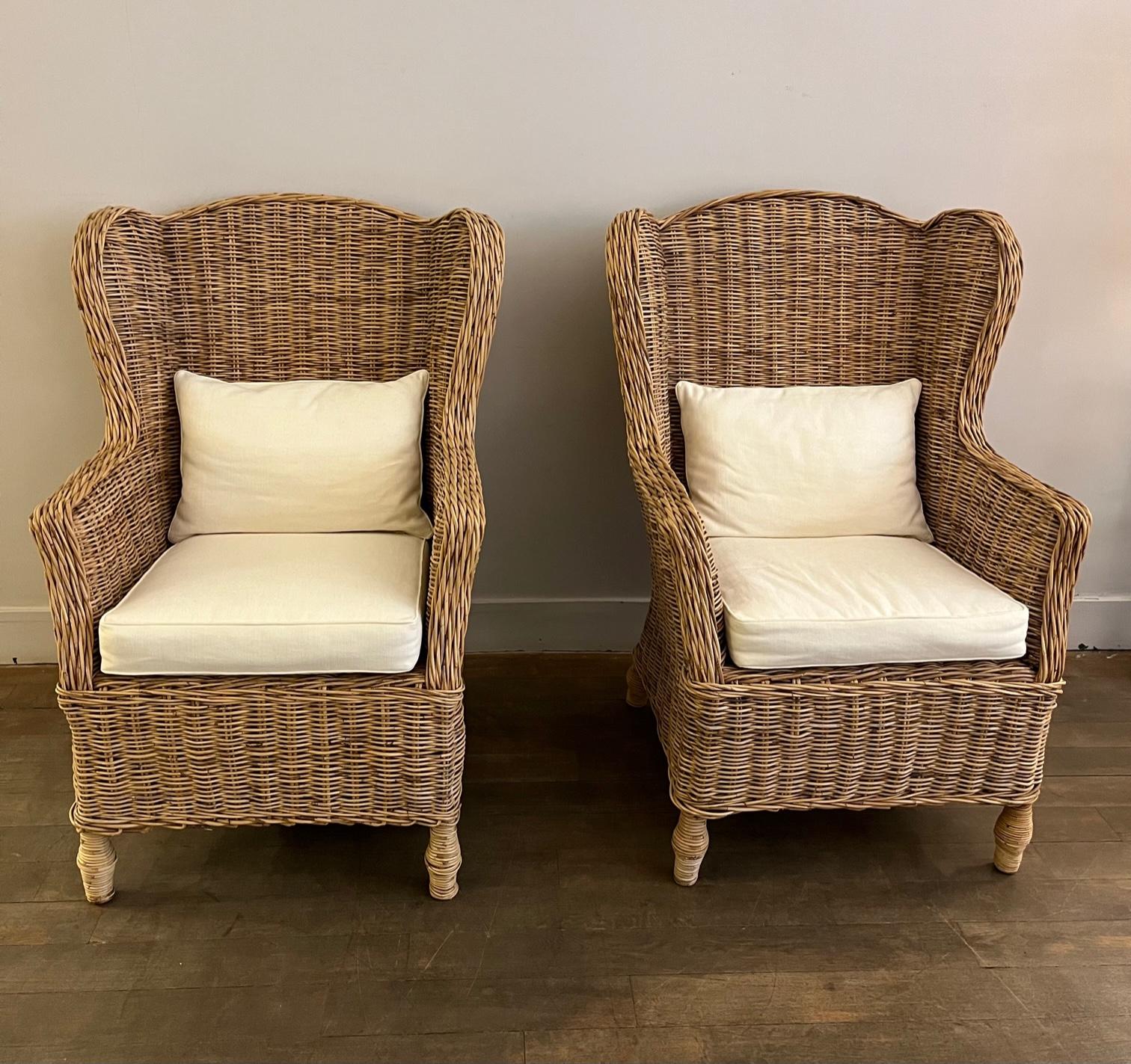 seagrass wingback chairs