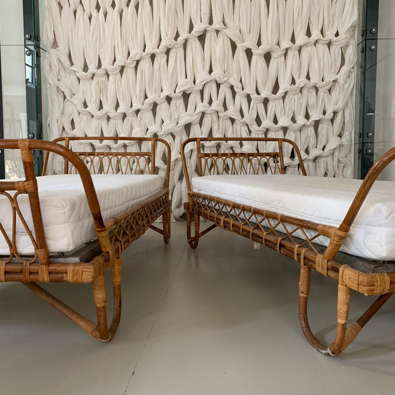 twin rattan bed frame