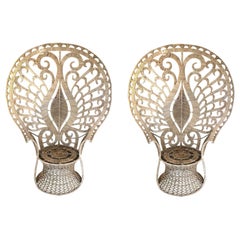 Pair of Rattan Peacock Chairs