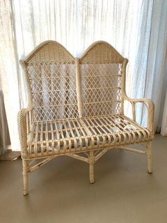 Pair of rattan sofas