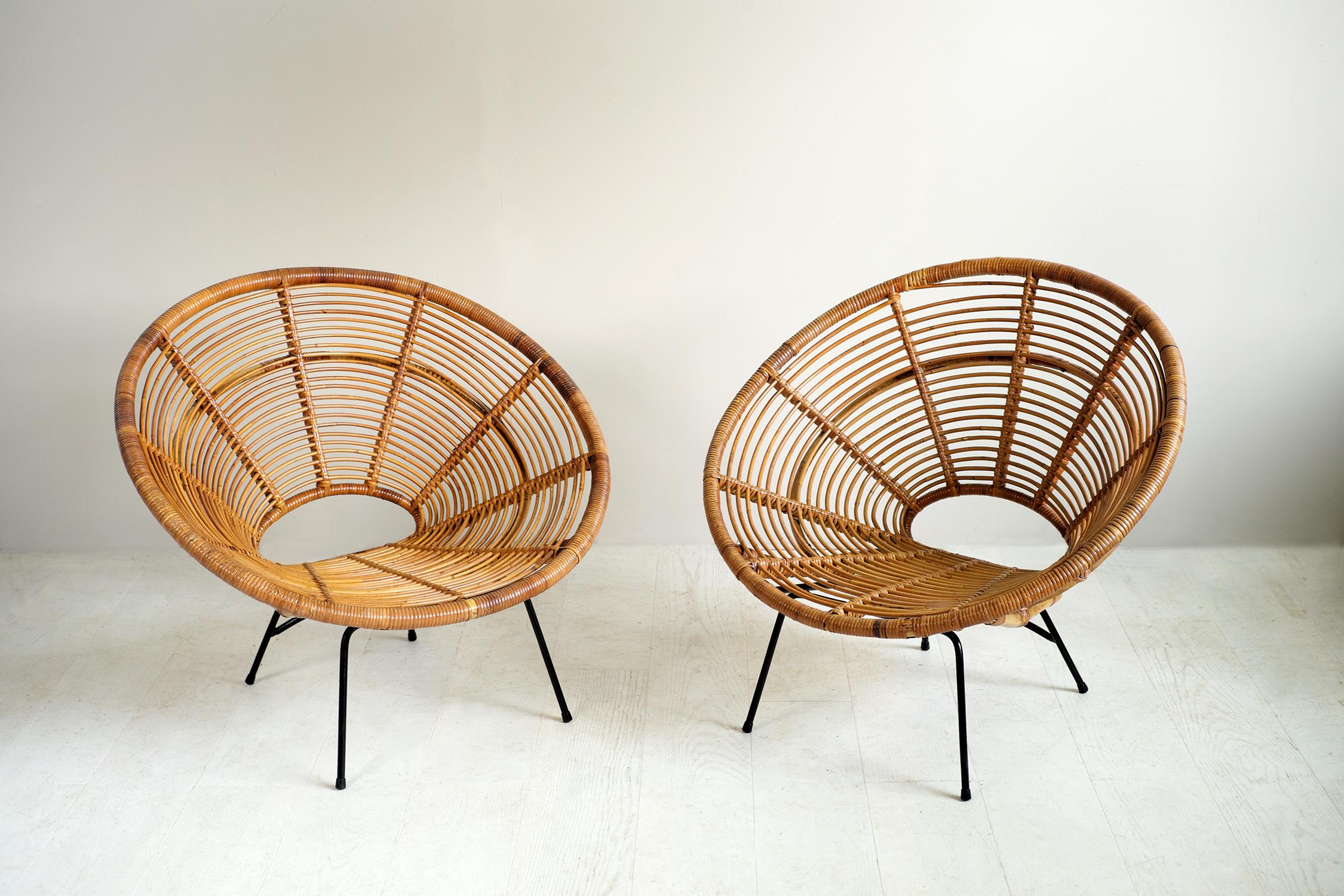 Pair of Rattan 