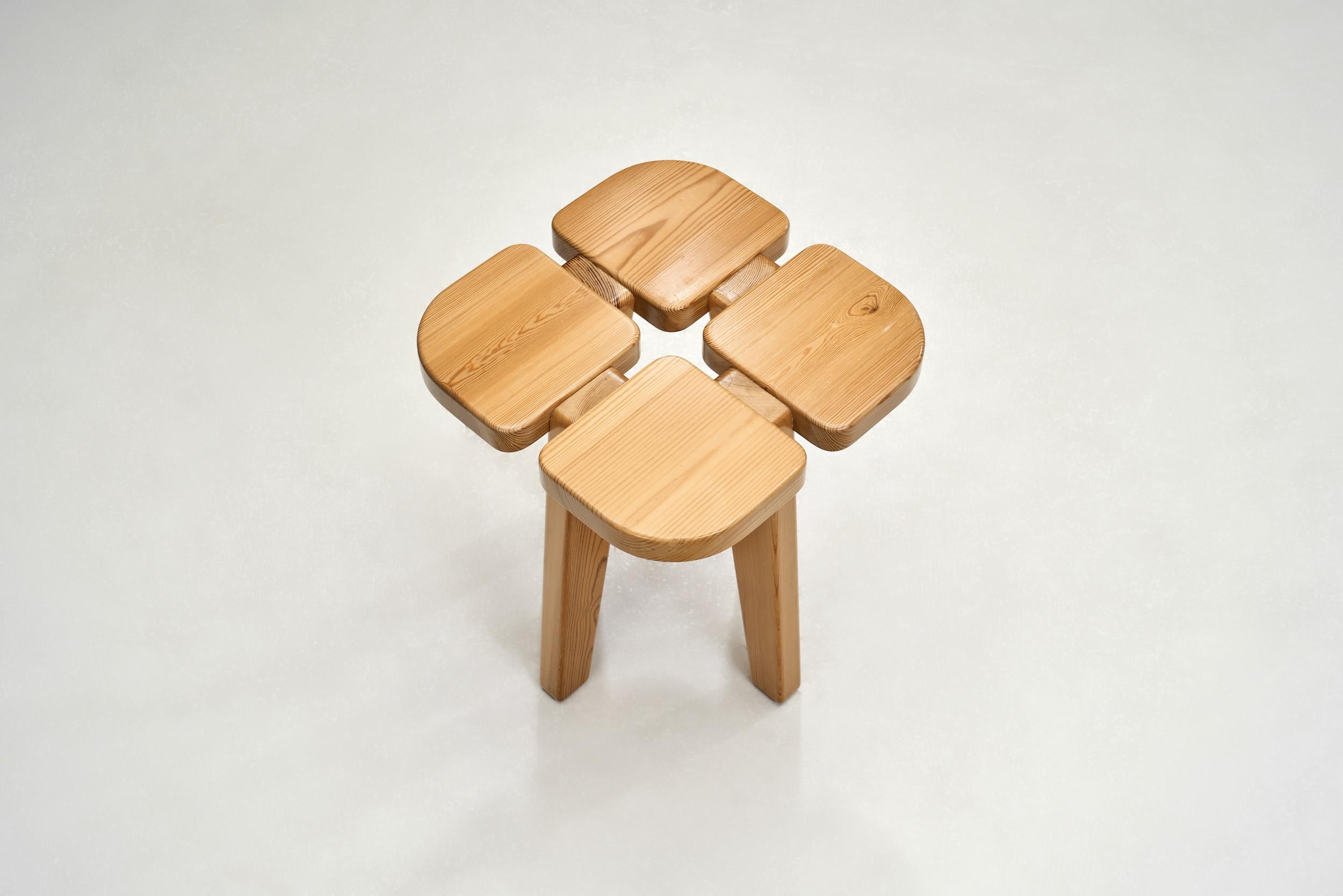 Paar Hocker „Apila“ von Rauni Peippo für Stockmann Orno, Finnland 1960er Jahre (Mitte des 20. Jahrhunderts) im Angebot