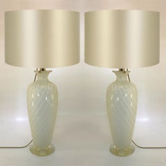 Pareja de lámparas de mesa de Murano Ravagnan Gabiani, Italia, años 60