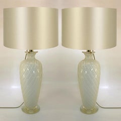 Coppia di lampade da tavolo Ravagnan Gabiani di Murano, Italia, anni ’60