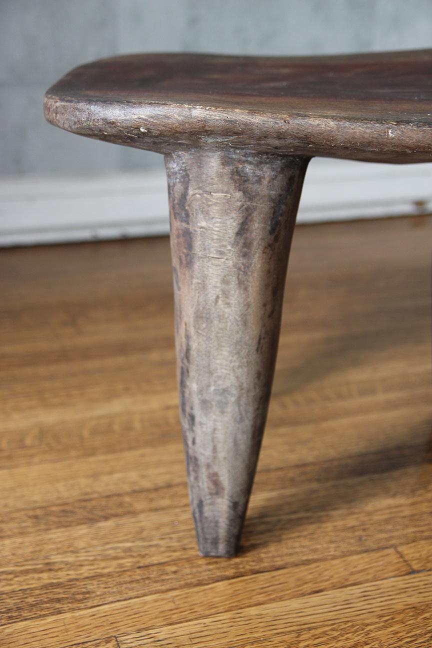 Pair of Raw African Senufo Large Side Tables For Sale 6