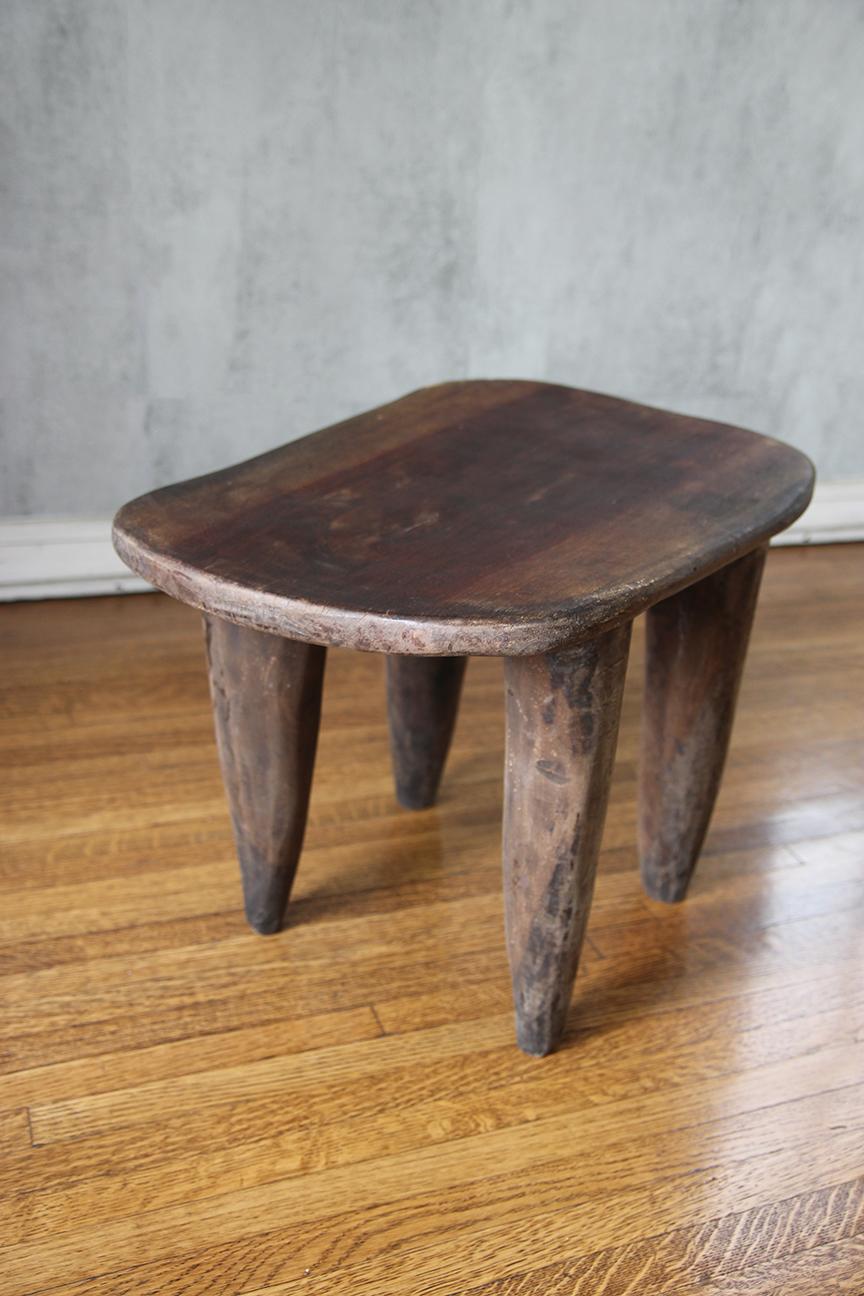 Pair of Raw African Senufo Large Side Tables  For Sale 5