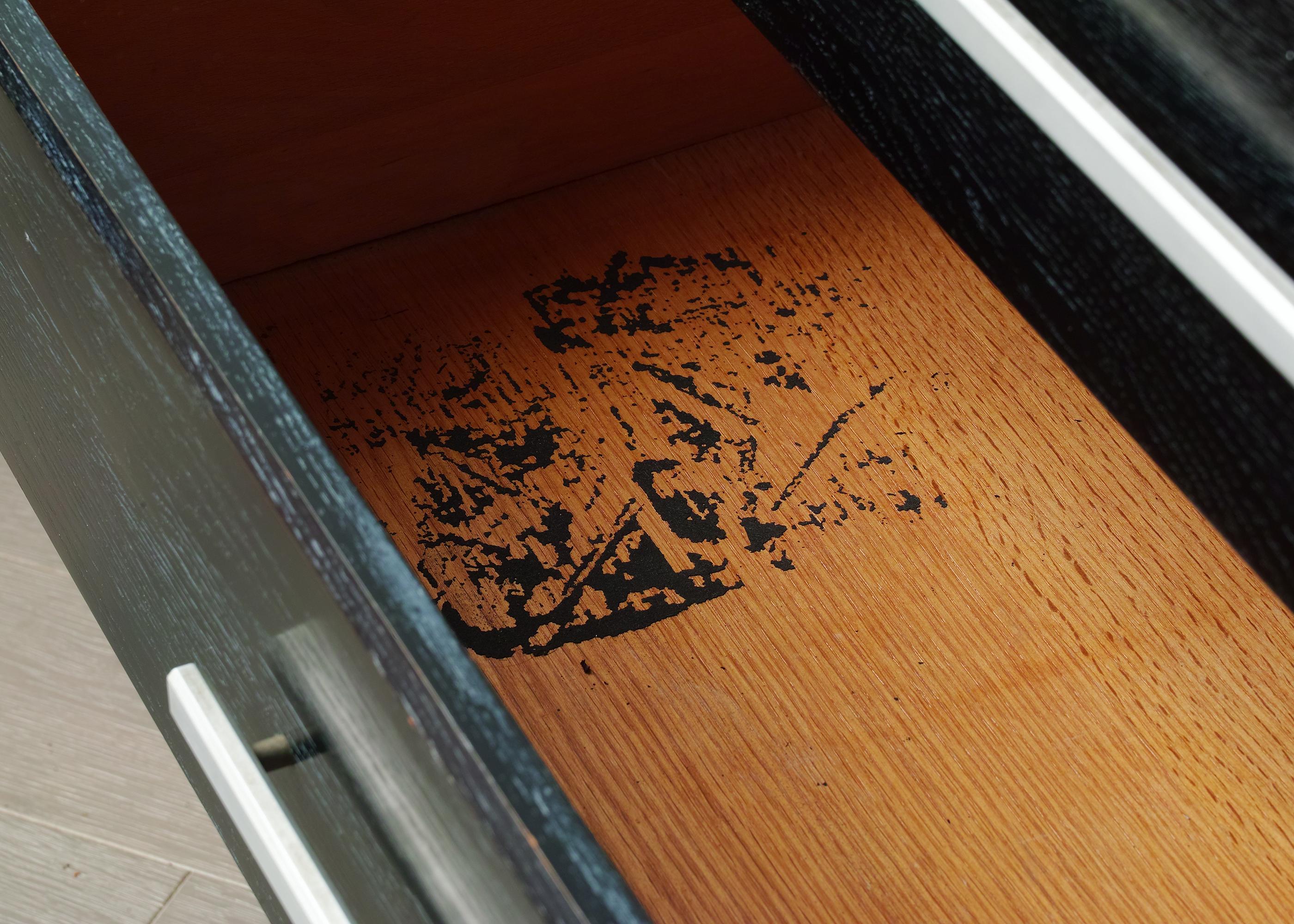 Coppia di cassettiere in Oak Oak di Raymond Loewy in vendita 9