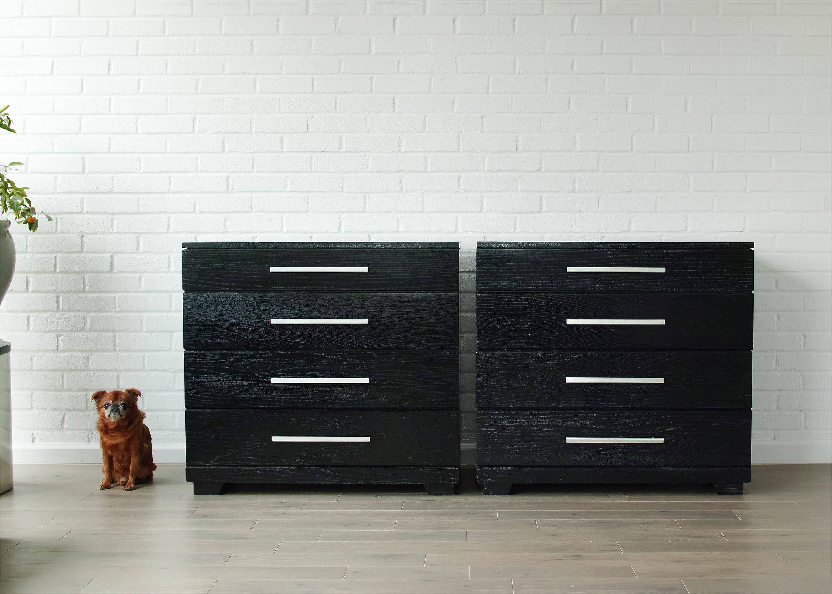 Metà XX secolo Coppia di cassettiere in Oak Oak di Raymond Loewy in vendita