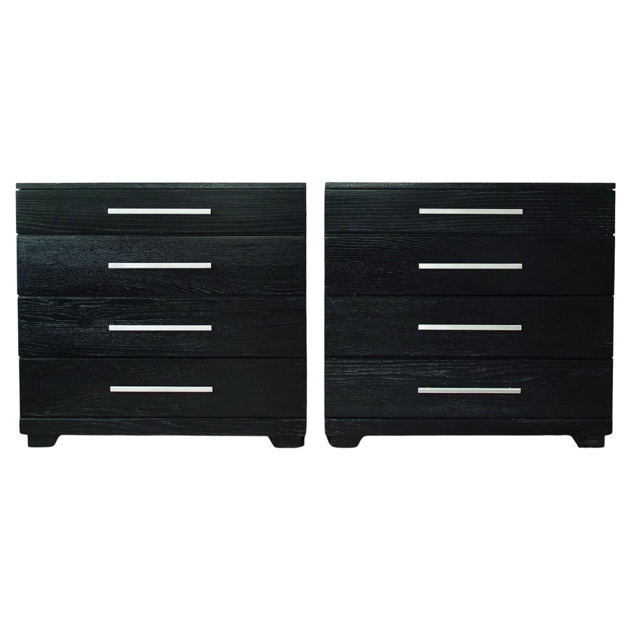 Coppia di cassettiere in Oak Oak di Raymond Loewy