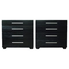 Pair of Raymond Loewy Cerused Oak Chests of Drawers