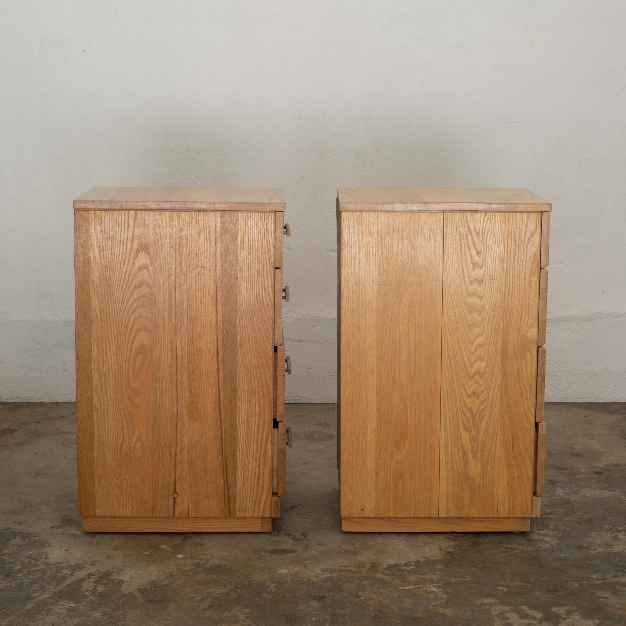 Pair of Raymond Loewy for Mengel Furniture Nightstand/Side Tables, circa 1950s In Good Condition In San Francisco, CA