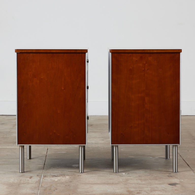American Pair of Raymond Loewy Nightstands for Hill-Rom Company For Sale