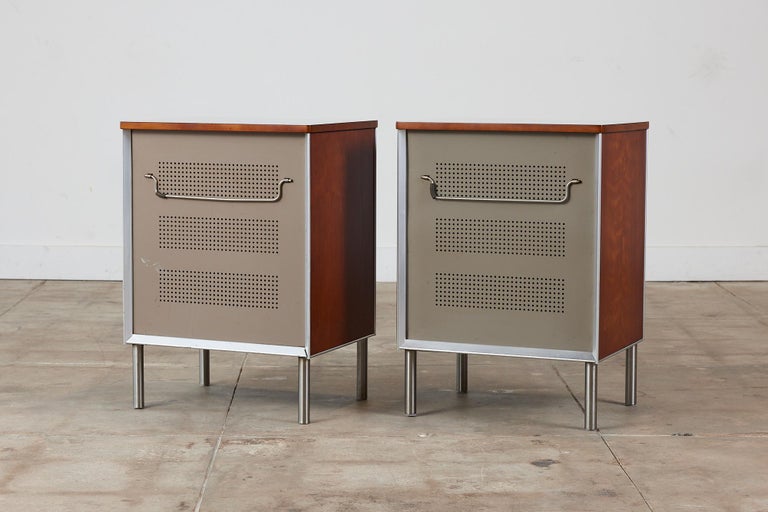 Pair of Raymond Loewy Nightstands for Hill-Rom Company In Good Condition For Sale In Los Angeles, CA