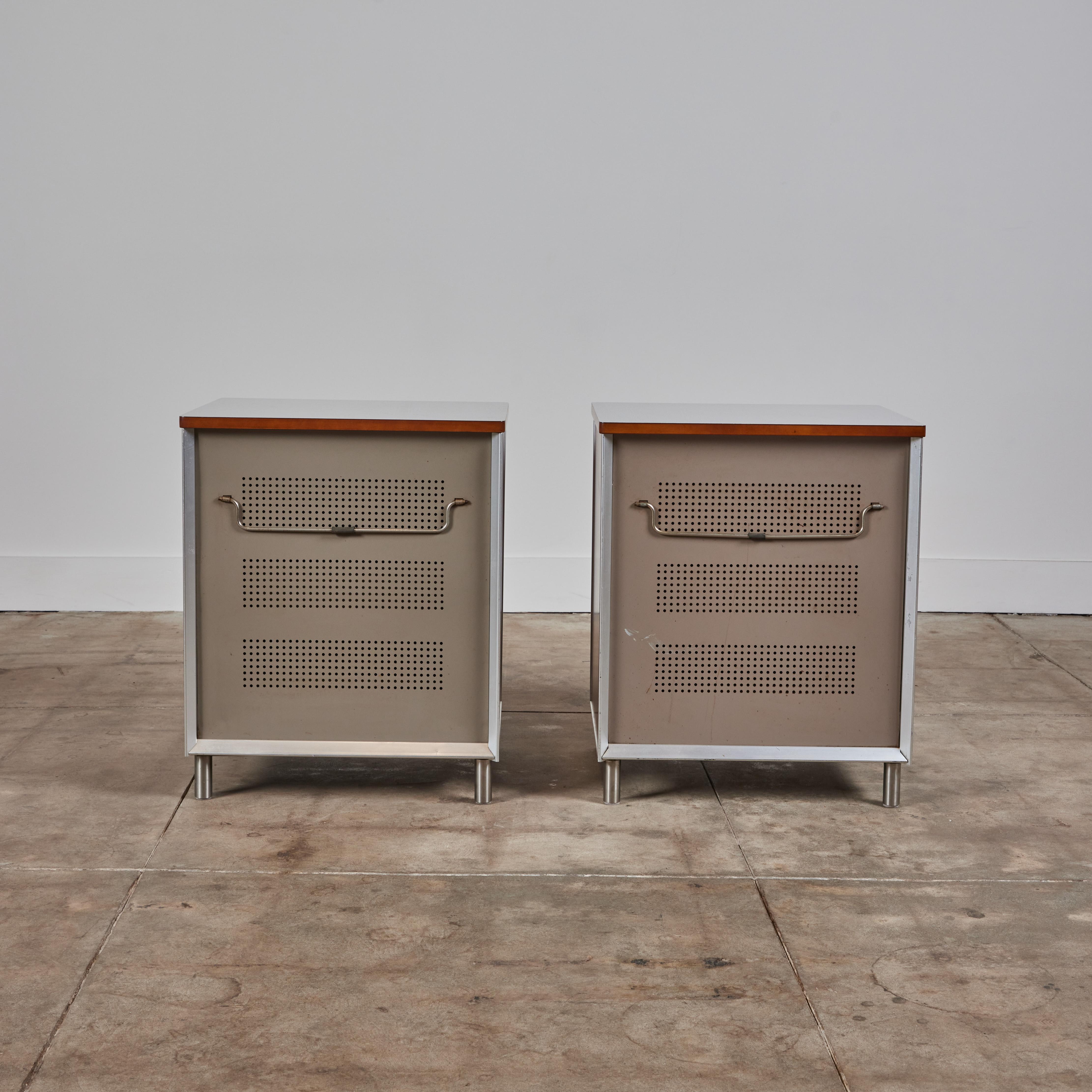 Pair of Raymond Loewy Nightstands for Hill-Rom Company In Good Condition In Los Angeles, CA