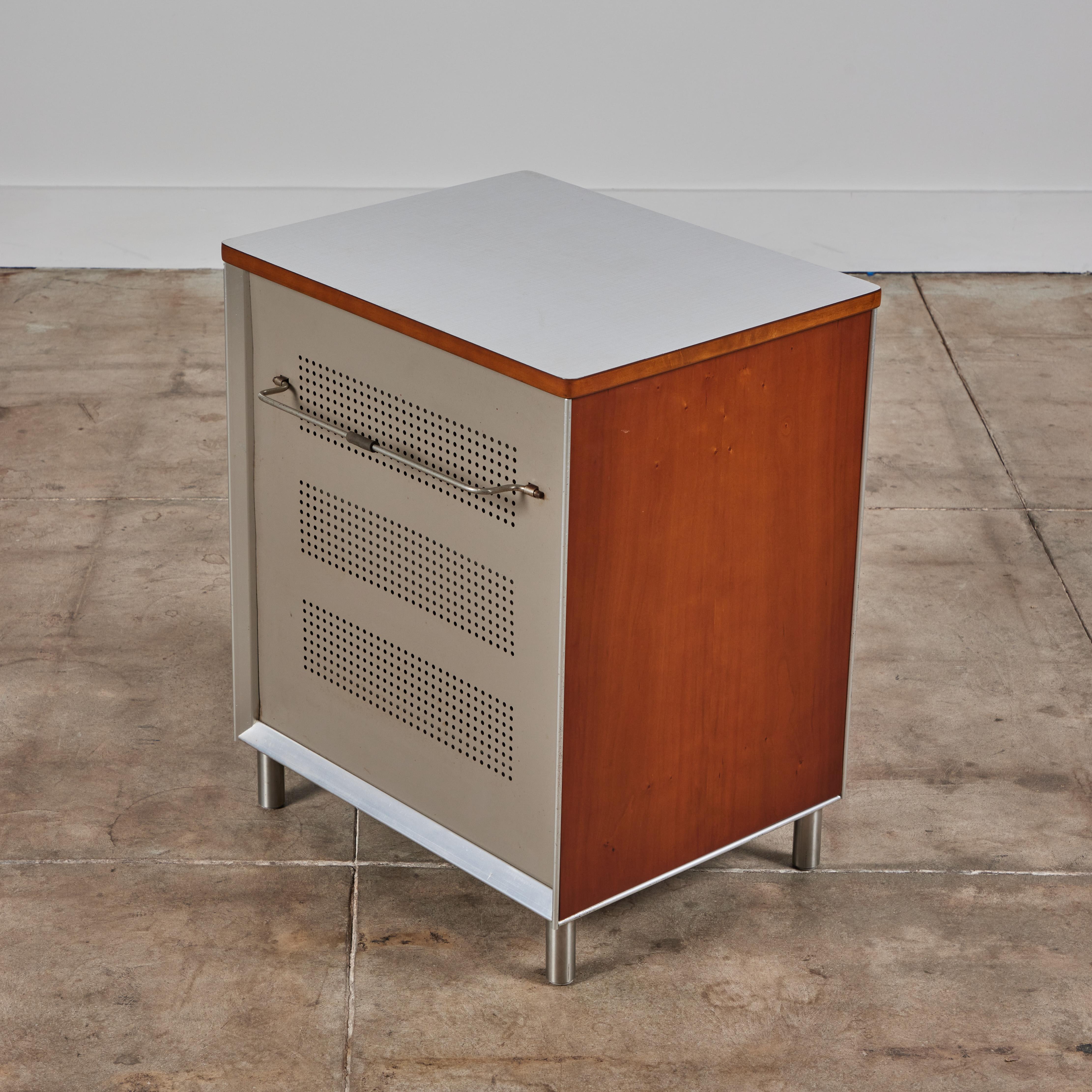 Mid-20th Century Pair of Raymond Loewy Nightstands for Hill-Rom Company