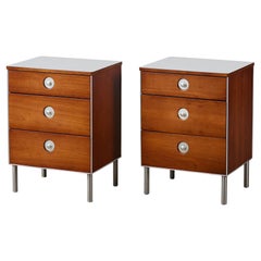 Vintage Pair of Raymond Loewy Nightstands for Hill-Rom Company