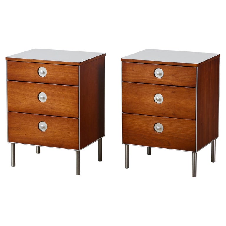 Pair of Raymond Loewy Nightstands for Hill-Rom Company For Sale