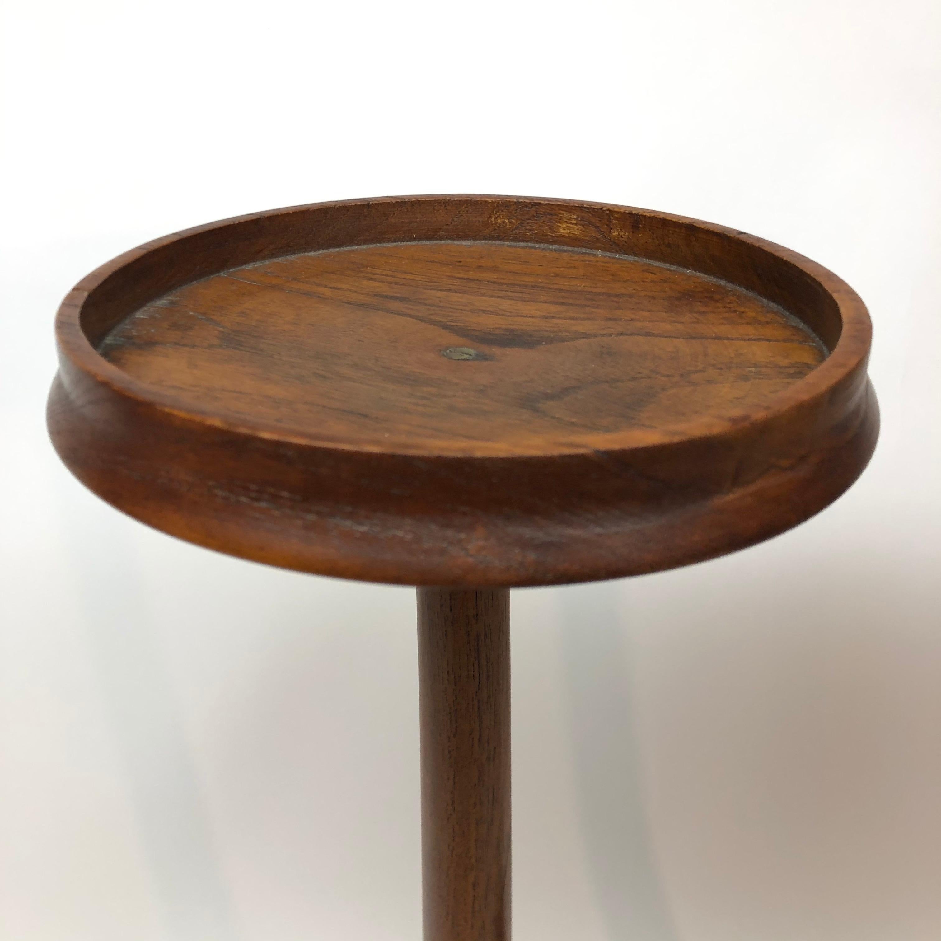Pair of stamped Raymor Danish style hat or plant stands but could easily be very chic small side tables