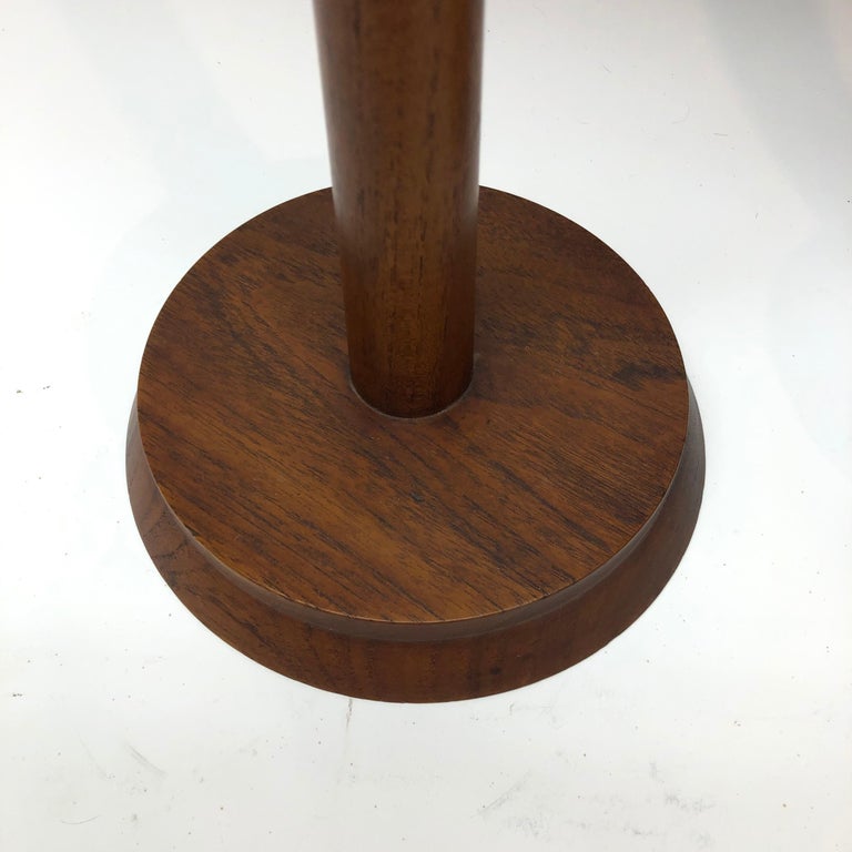 20th Century Pair of Raymor Walnut Side Tables or Plant Stands For Sale
