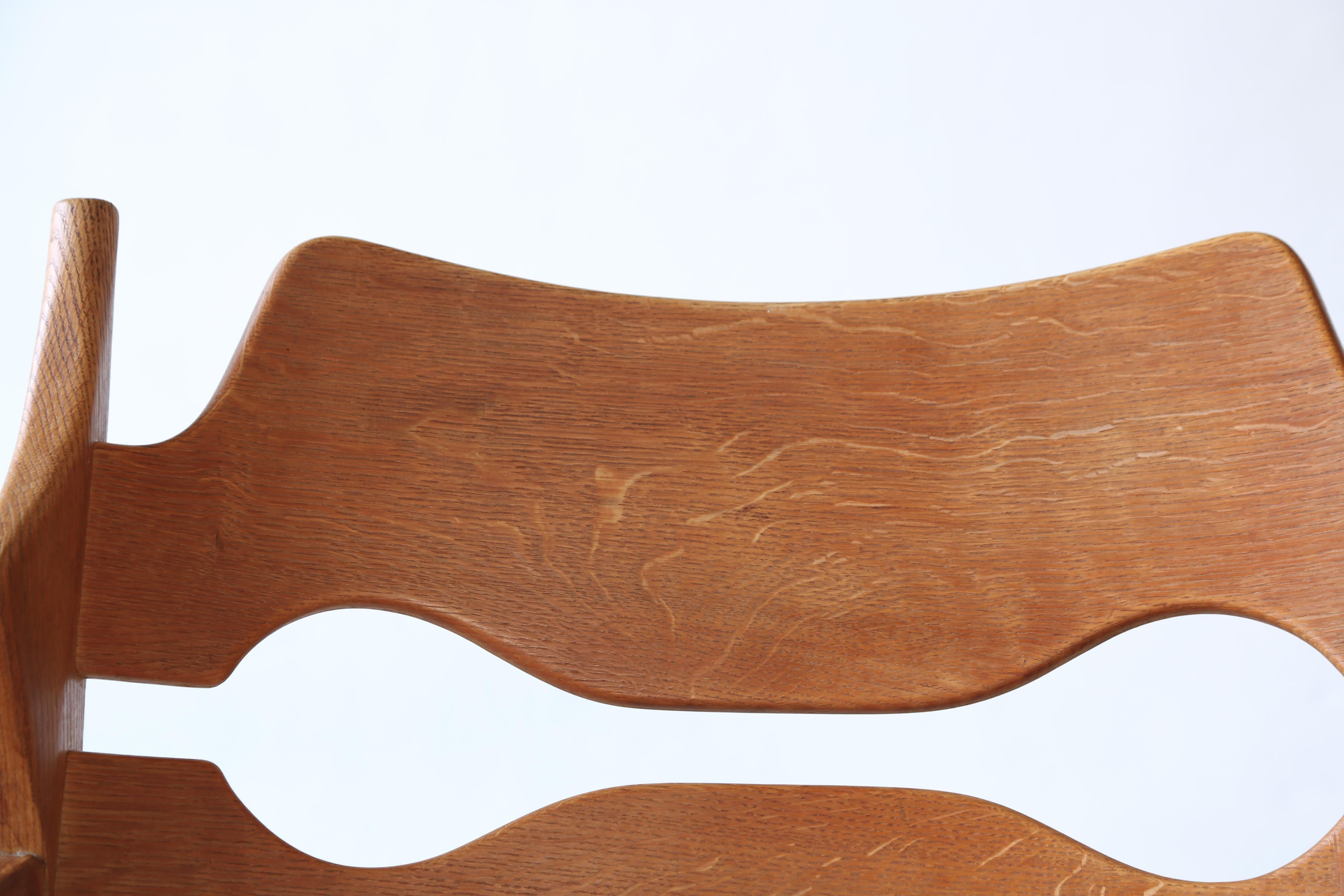 Pair of Razor Blade Armchairs by Henning Kjærnulf 'Kjaernulf', Denmark, 1960s 10