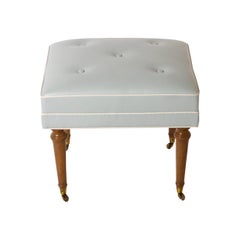 Pair of Re-Upholstered French Stools, circa 1950