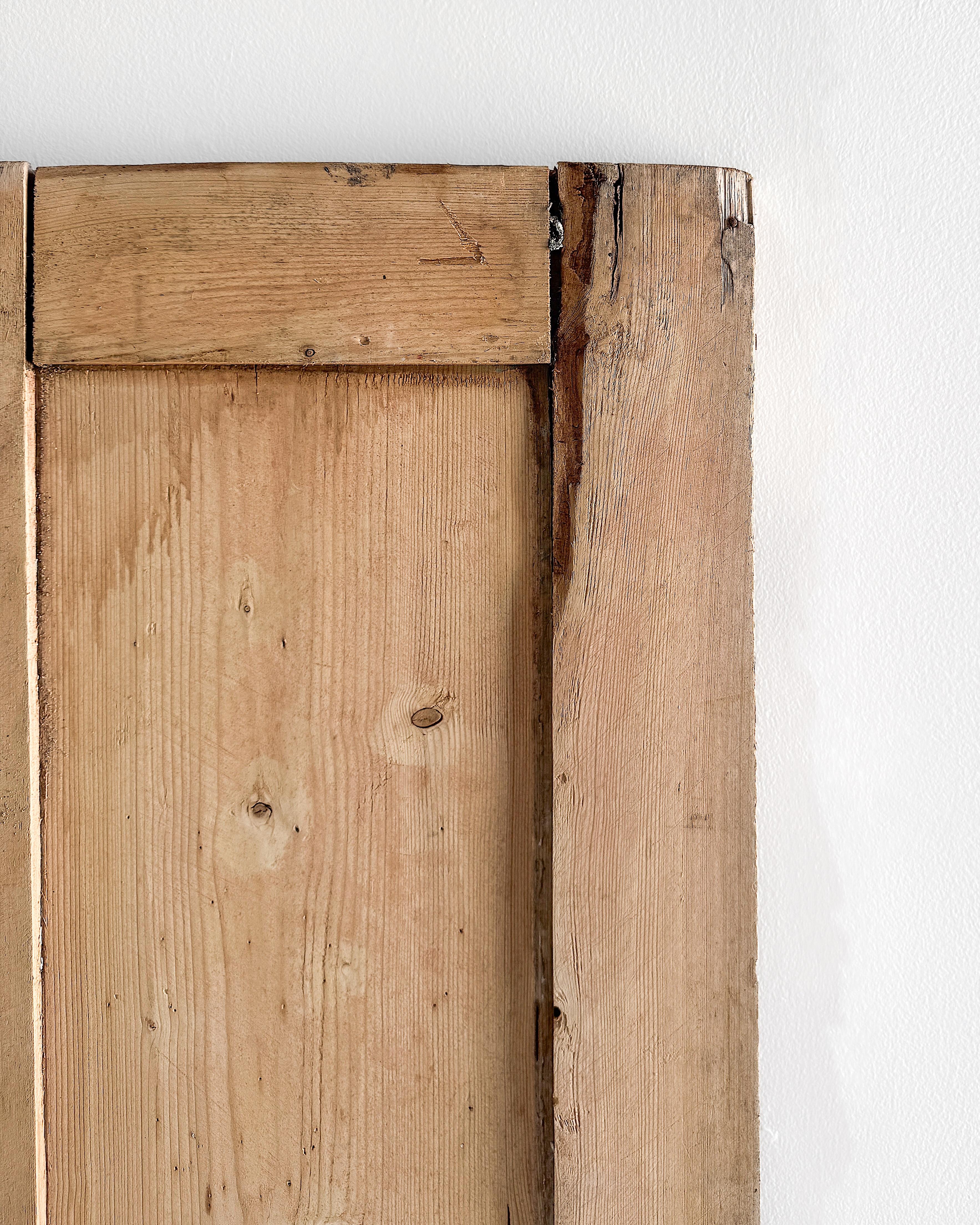 Pair of Reclaimed 19th Century English Pine Cupboard Doors For Sale 10
