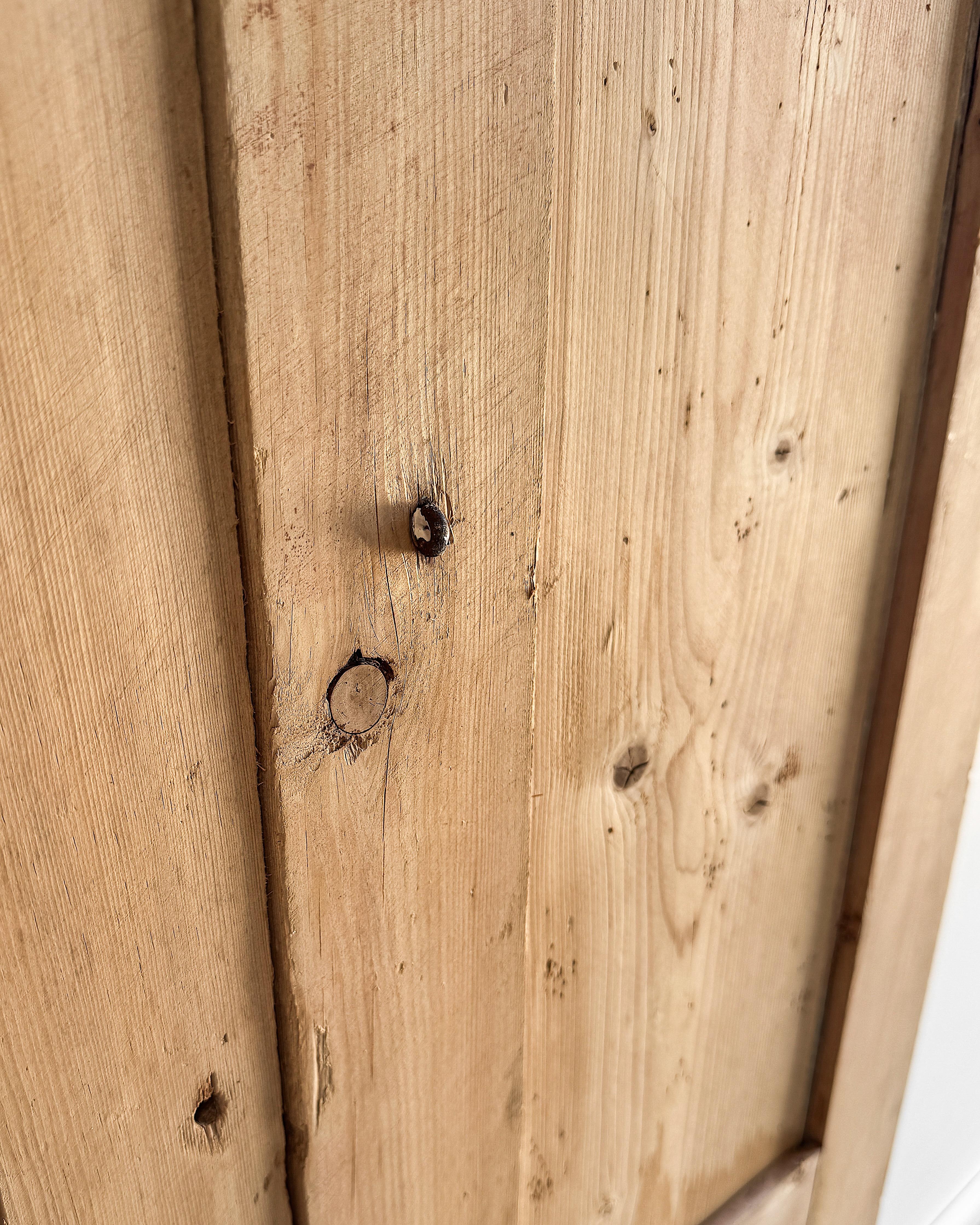 Pair of Reclaimed 19th Century English Pine Cupboard Doors For Sale 11