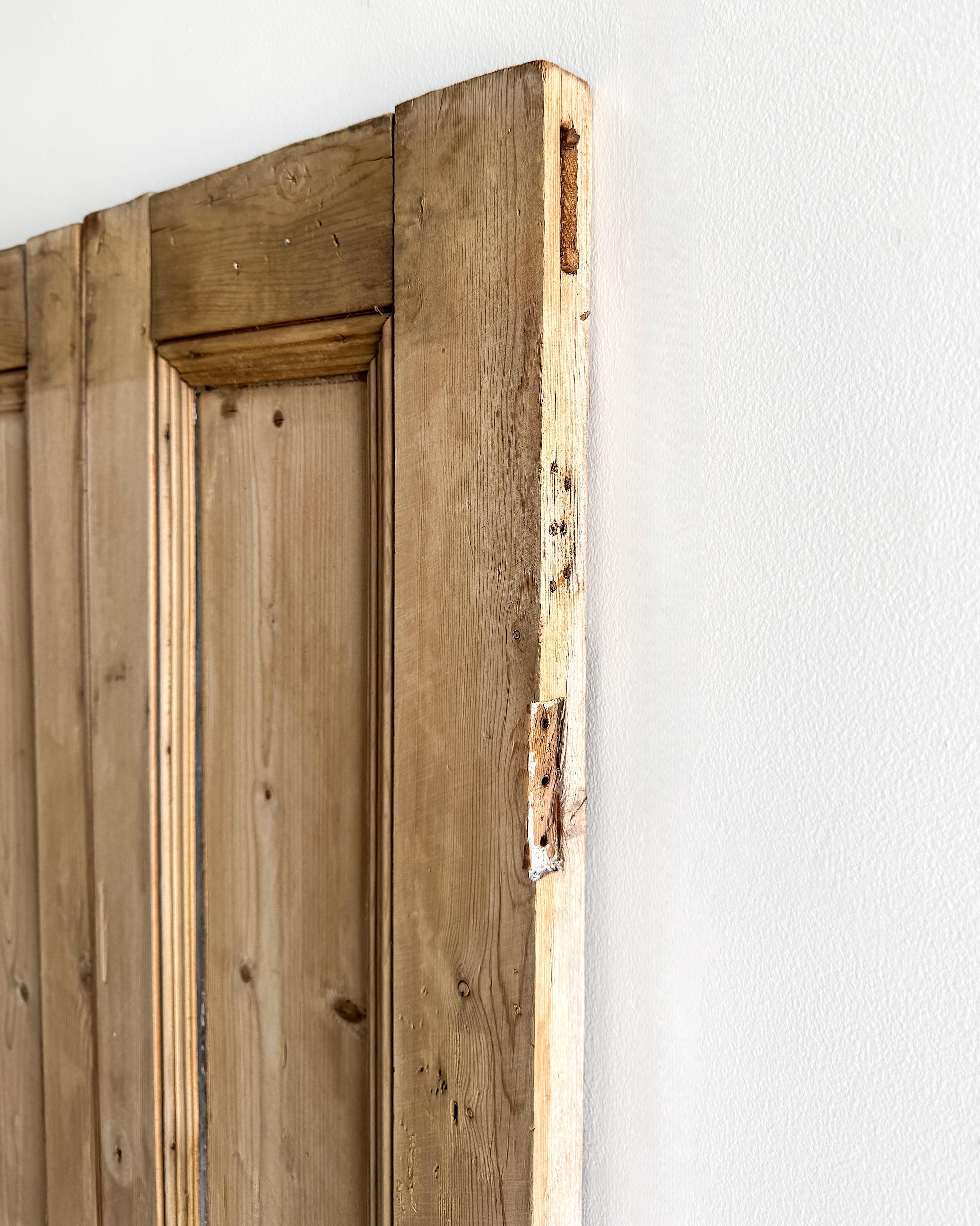 Pair of Reclaimed 19th Century English Pine Cupboard Doors For Sale 2